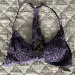 Purple lace bralette